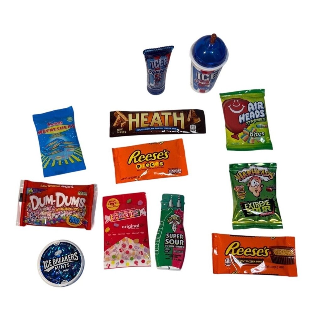 Zuru Mini Brands Assorted Candy Reeses Heath Bar Airheads ICEE Squeeze Lot of 12
